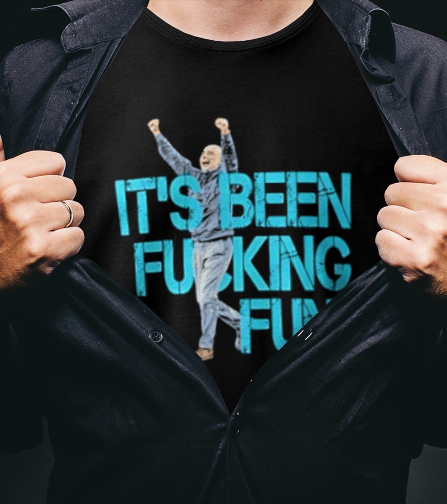 Pep Guardiola Manchester City It's Been Fucking Fun Celebration T-Shirt