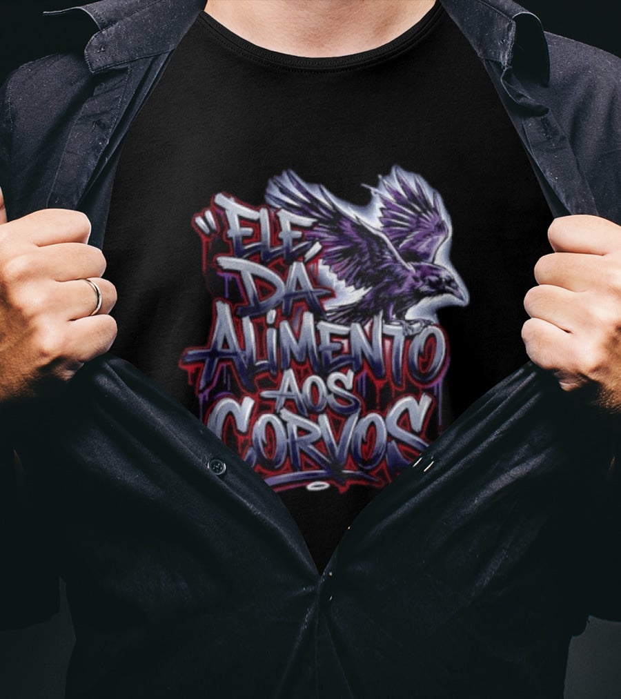 Ele Da Alimento Aos Corvos Raven T-Shirt
