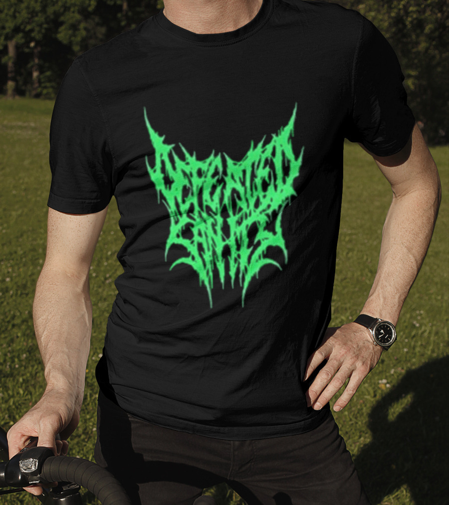 Reality Fade Defeated Sanity Electric Green Dripping T-Shirt