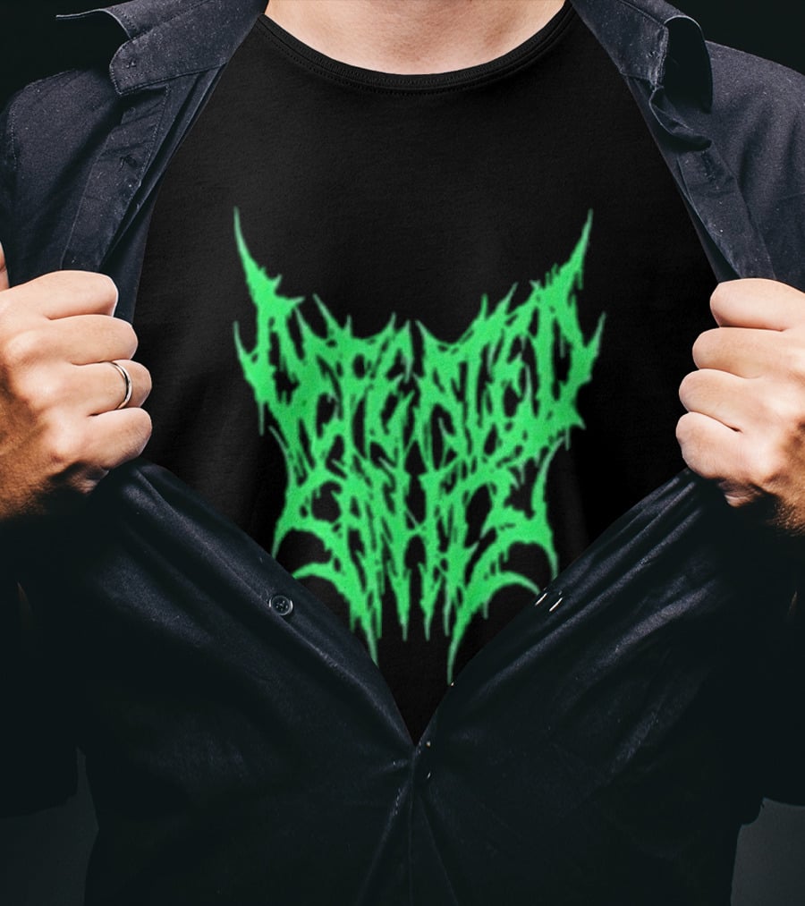 Reality Fade Defeated Sanity Electric Green Dripping T-Shirt