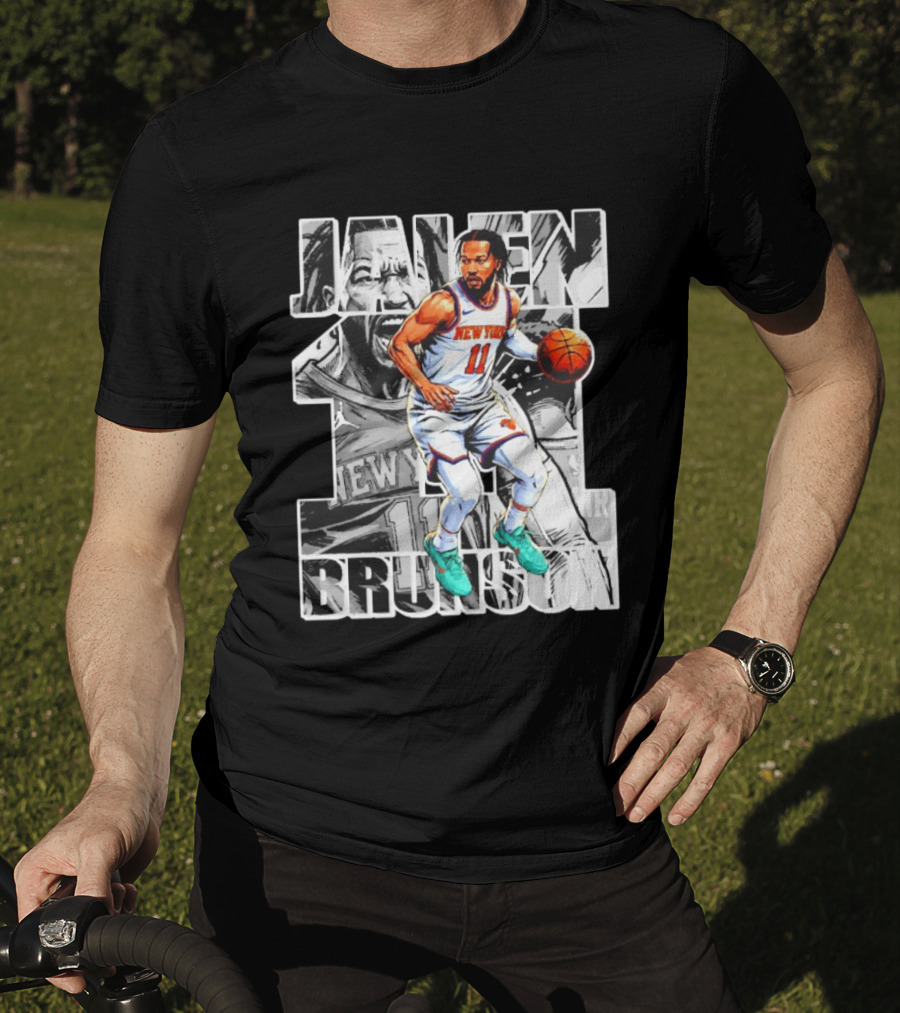 Jalen Brunson New York Knicks Manga Style Number 11 T-Shirt