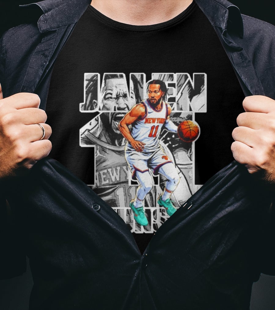 Jalen Brunson New York Knicks Manga Style Number 11 T-Shirt