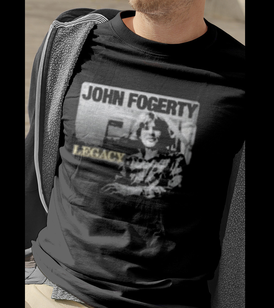 John Fogerty Legacy Black And White T-Shirt