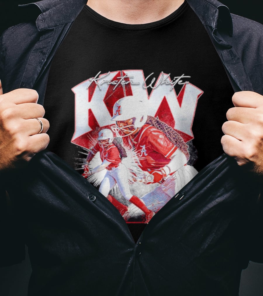 Kristen White Alabama Softball Player KW Collage T-Shirt