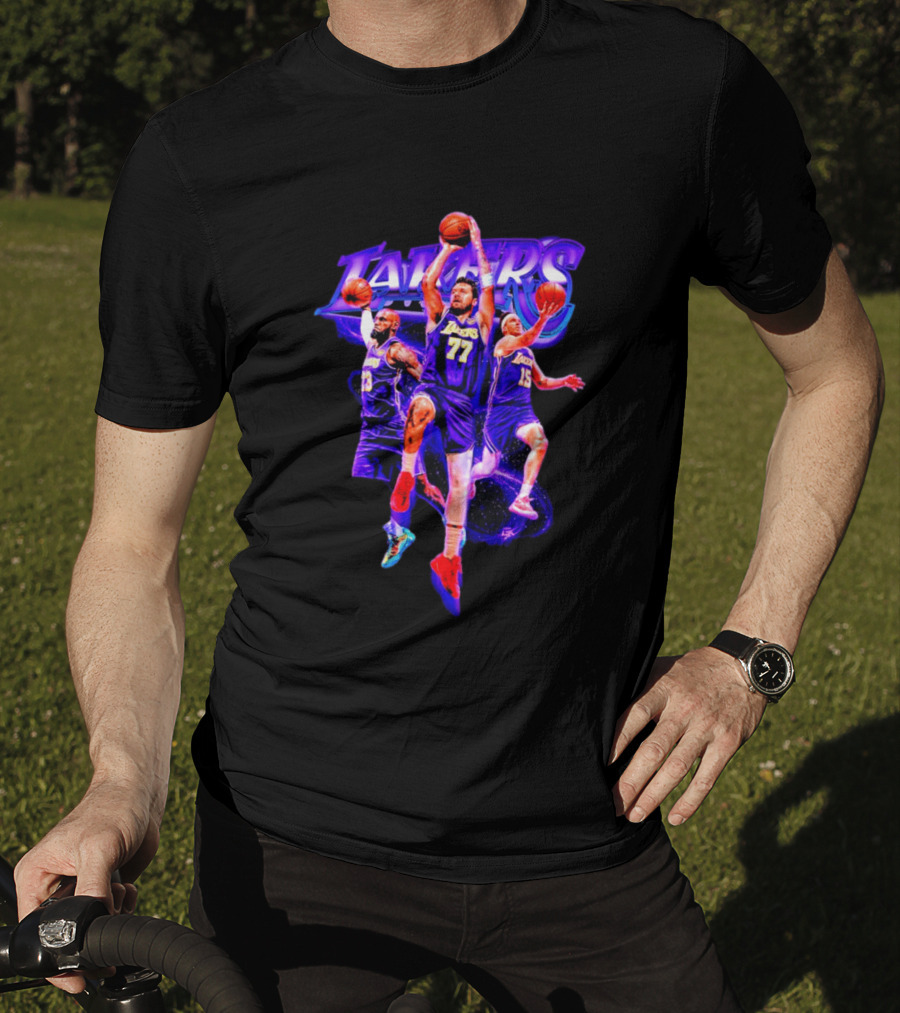 Lakers Lakeshow Big 3 Players Los Angeles Lakers Basketball Team T-Shirt