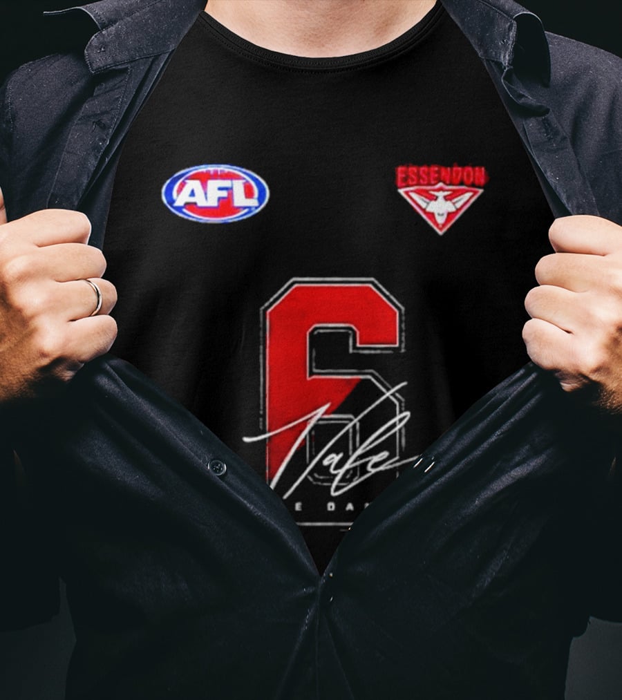 Essendon Bombers AFL Neale Daniher FightMND 6 T-Shirt