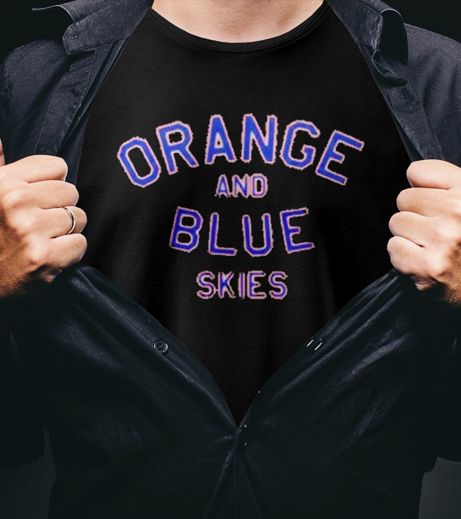 New York Knicks Orange And Blue Skies 2026 T-Shirt