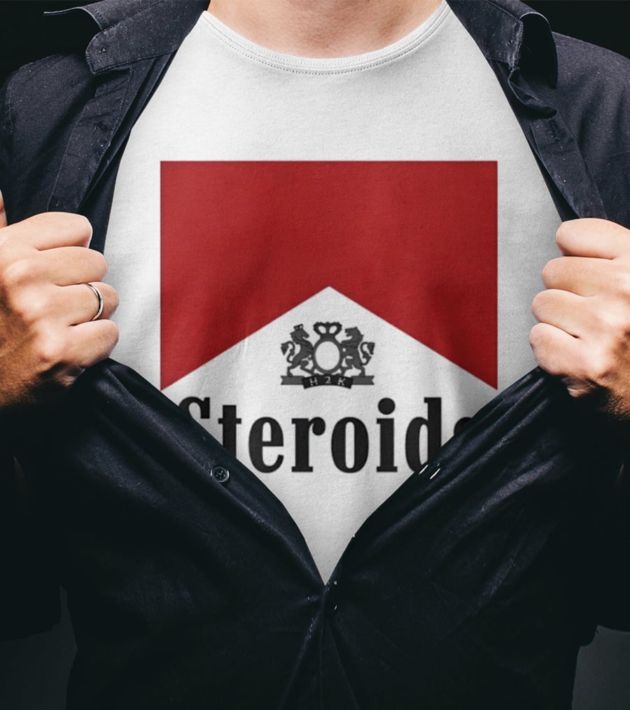 Steroids Bodybuilding Cigarette Box T-Shirt