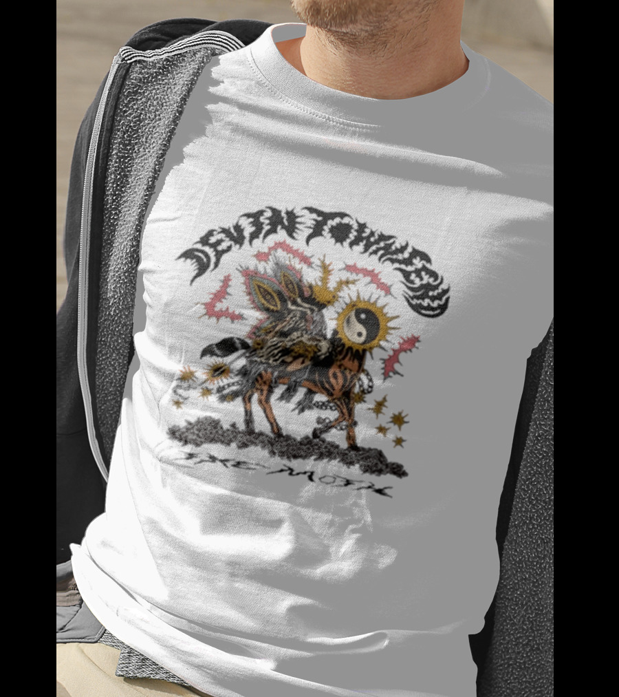 Devin Townsend The Moth Yin Yang Sunburst Creature T-Shirt