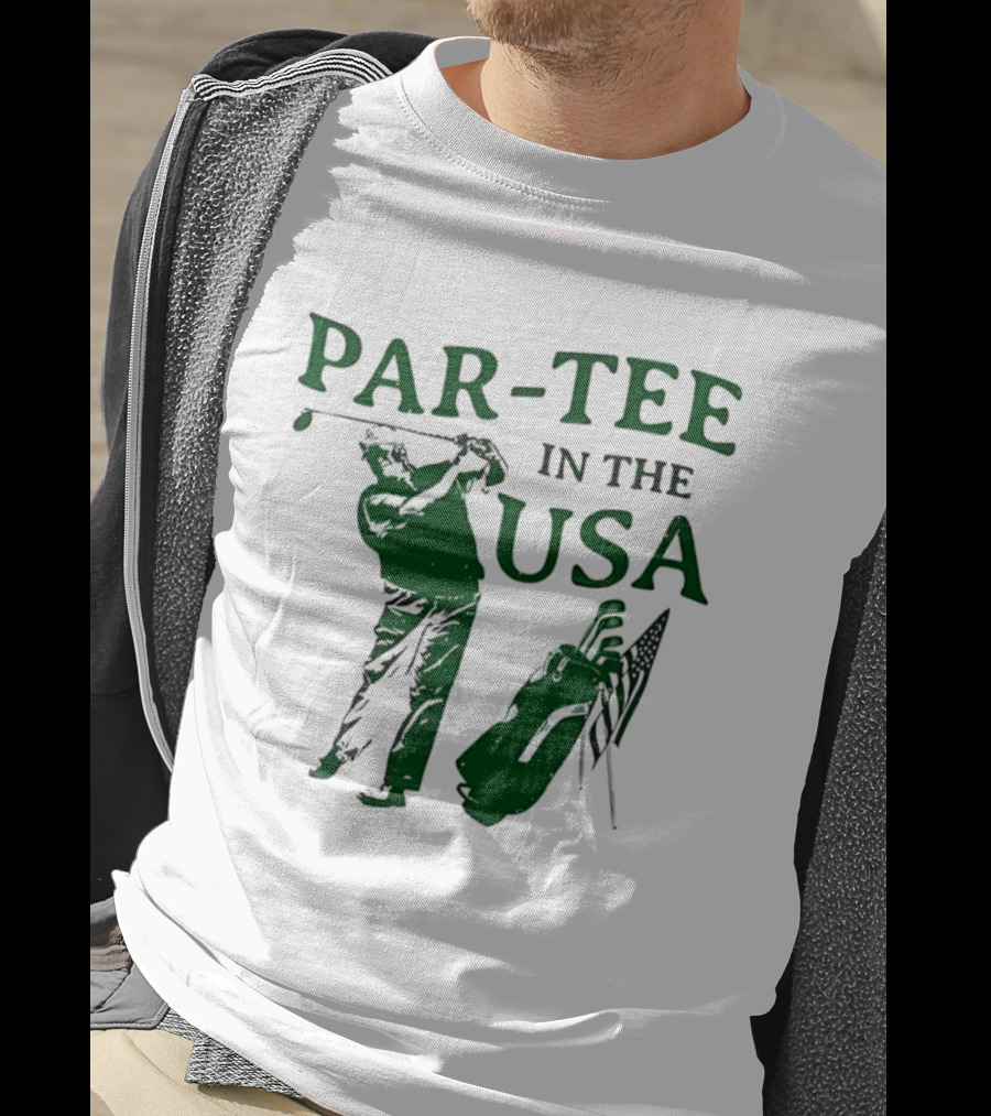 Par In The USA Golf Player With Clubs T-Shirt