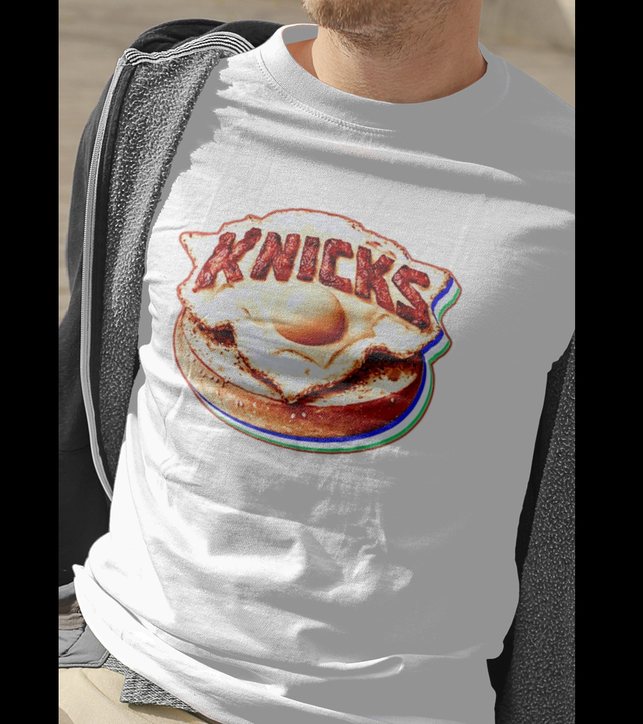 New York Knicks Breakfast Bagel Egg Knicks T-Shirt