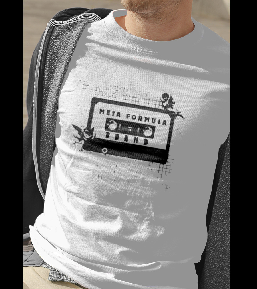 Meta Formula Brand Cassette Tape Pop Culture Aesthetic Music Nostalgia T-Shirt