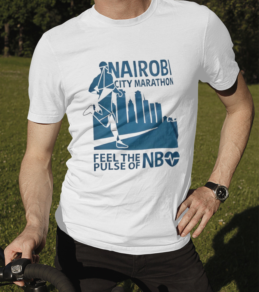 Nairobi City Marathon Feel The Pulse Of NB Skyline Runner Athletics Event T-Shirt