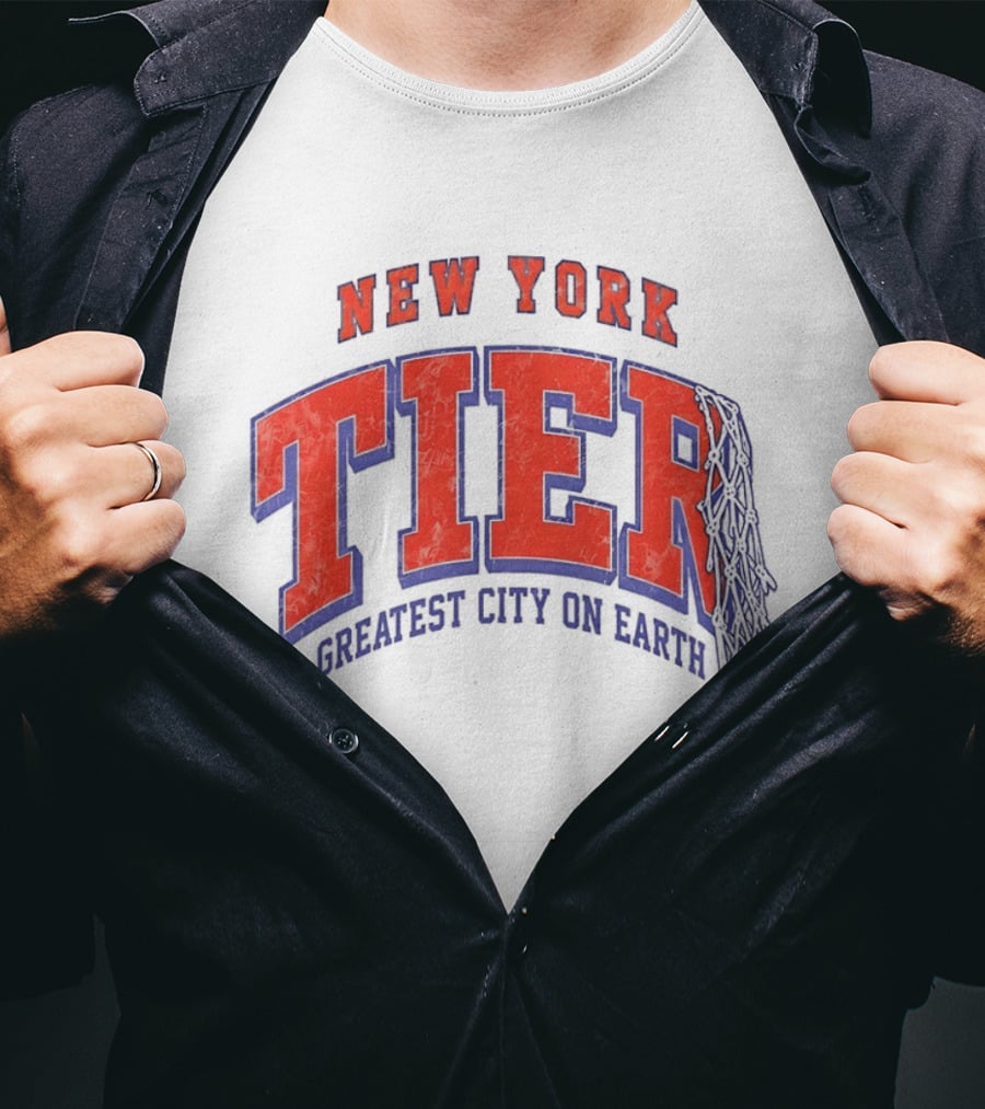 New York Tier Greatest City On Earth Knicks NBA T-Shirt
