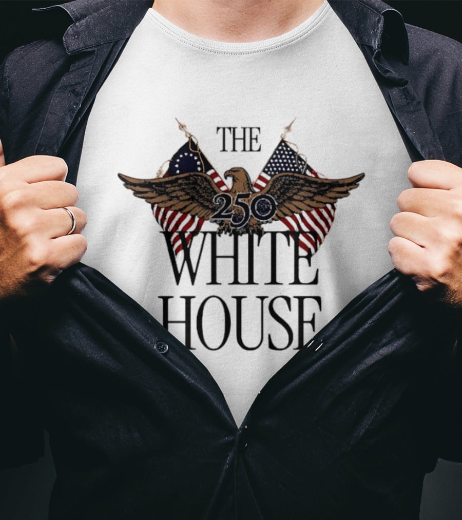 The 250 White House American Patriot Eagle Flag T-Shirt