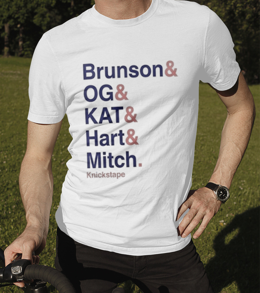 Timothee Chalamet Brunson OG KAT Hart Mitch KnicksTape T-Shirt
