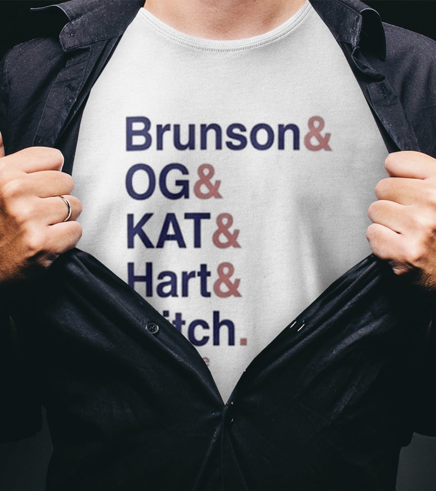 Timothee Chalamet Brunson OG KAT Hart Mitch KnicksTape T-Shirt