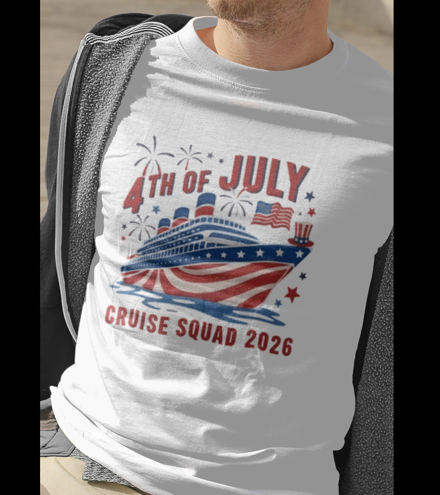 4th Of July Cruise Squad 2026 USA Patriotic Celebration T-Shirt