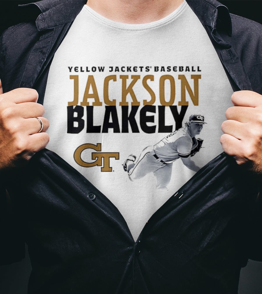 Georgia Tech Yellow Jackets Baseball Jackson Blakely GT T-Shirt
