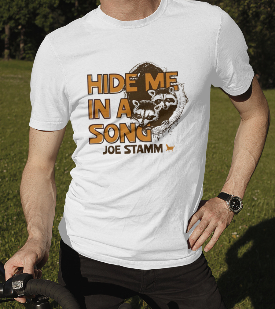 Hide Me In A Song Joe Stamm Raccoons Forest Nature T-Shirt