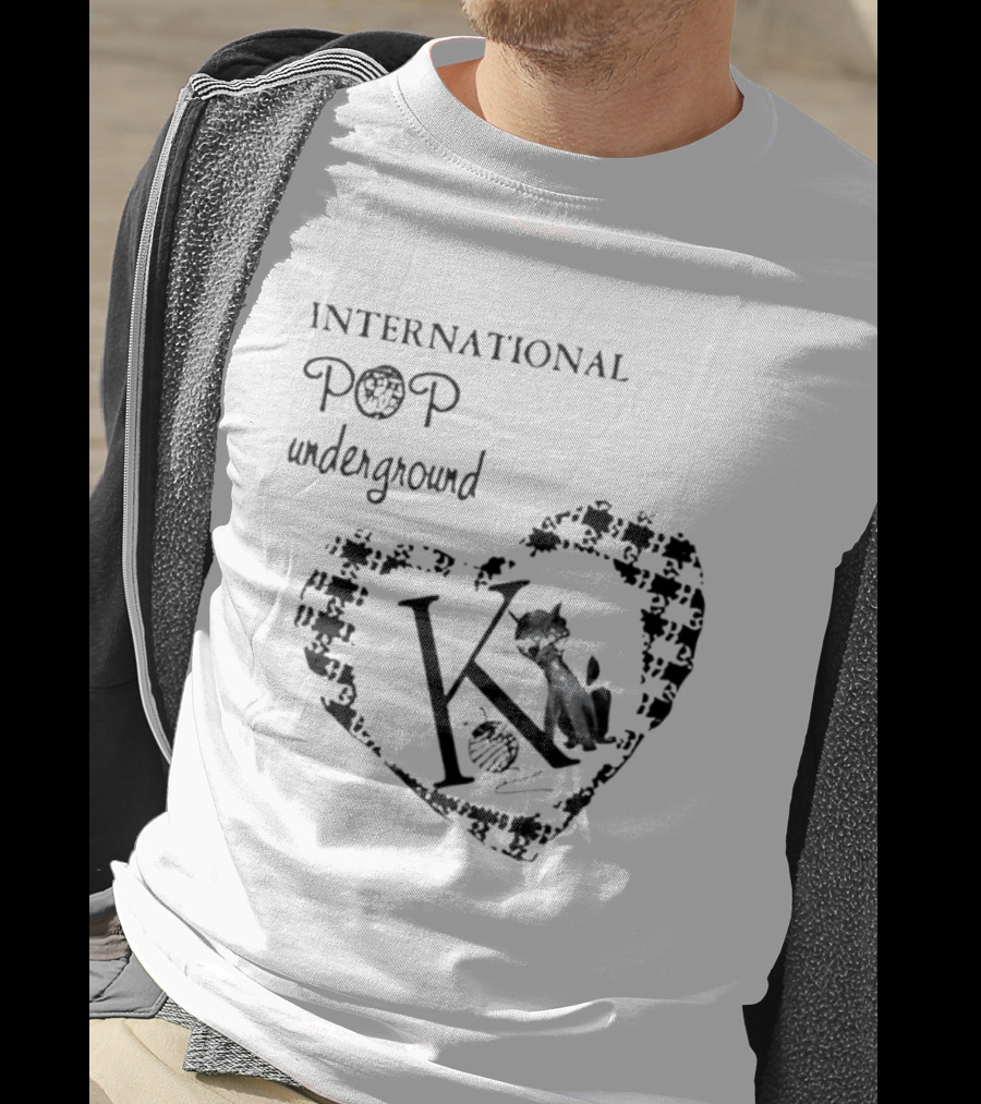 International Pop Underground K Records Cat Yarn Indie Music Label T-Shirt