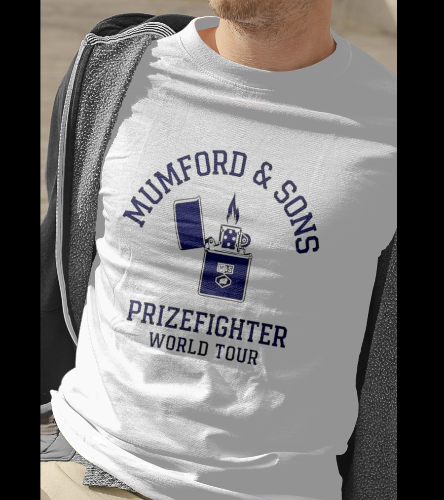 Mumford And Sons Prizefighter World Tour 2026 North America Lighter Flame T-Shirt