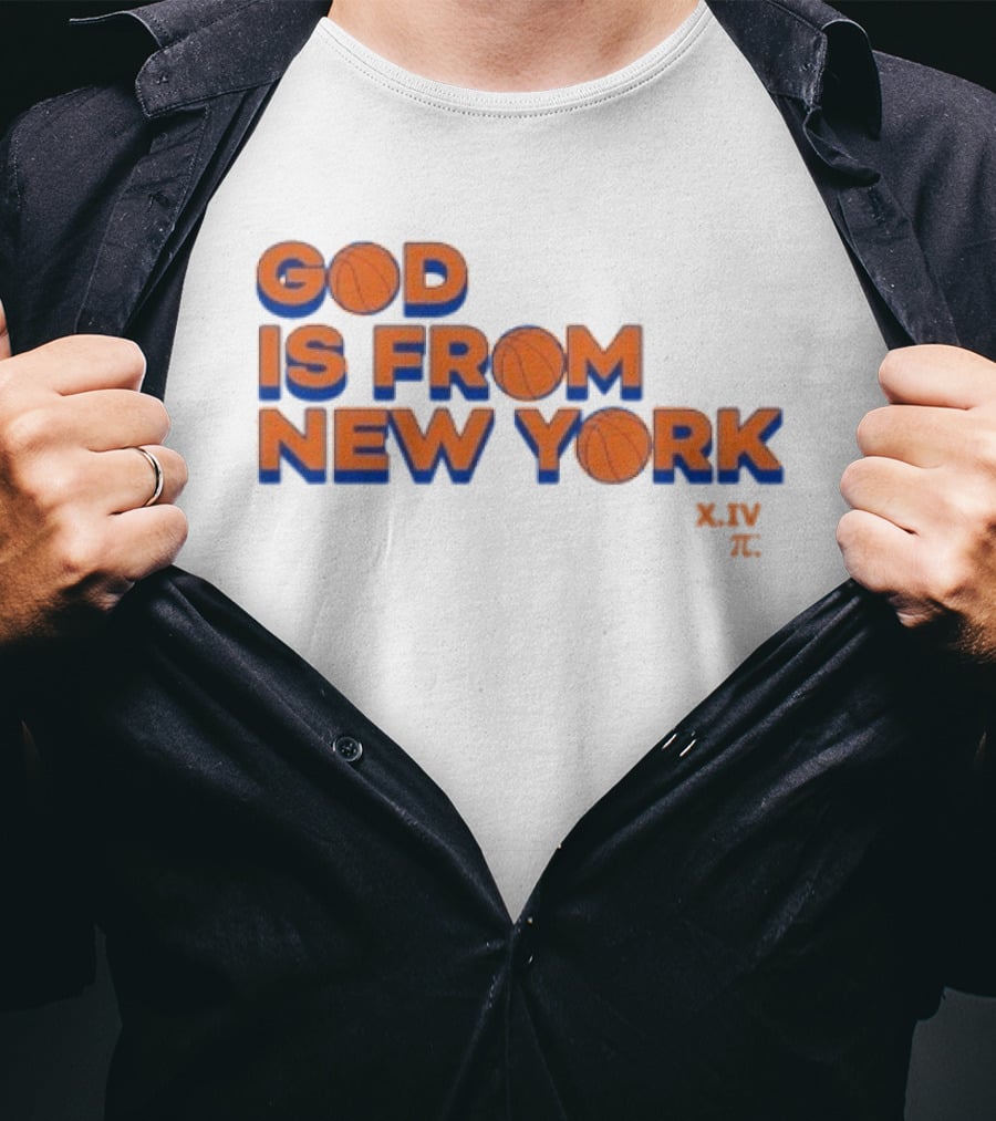NBA Knicks God Is From New York T-Shirt