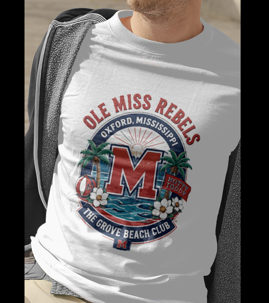 Ole Miss Rebels Oxford Mississippi The Grove Beach Club Hotty Toddy M T-Shirt