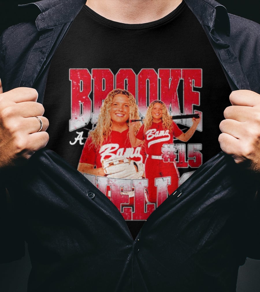 Brooke Wells Bama Softball #15 Player Collage Alabama T-Shirt
