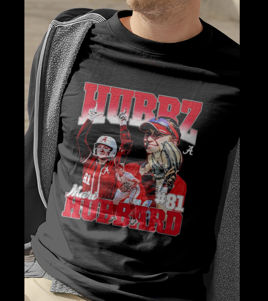 Mari Hubbard Alabama Softball Hubz #81 NCAA Player Collage T-Shirt