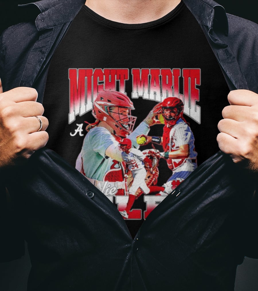 Might Marlie Giles #34 Alabama Softball Player Collage T-Shirt
