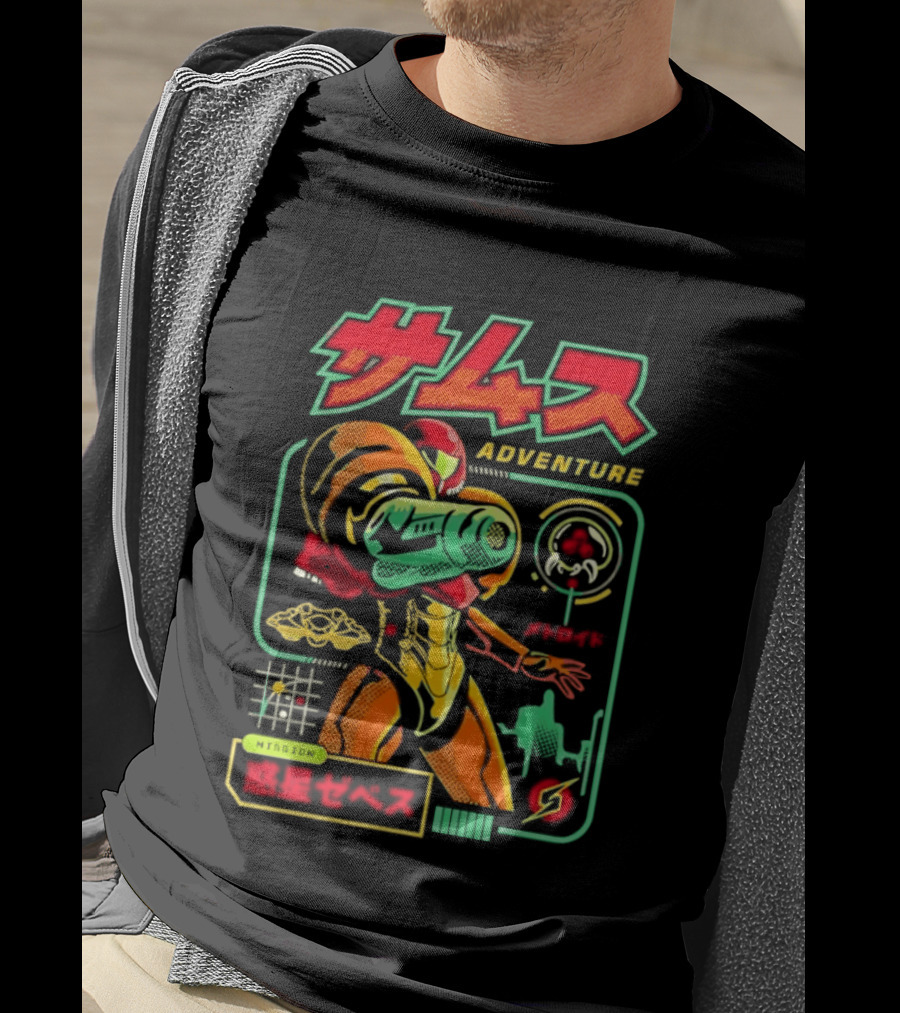 Samus Adventure Metroid Mission Zebes T-Shirt