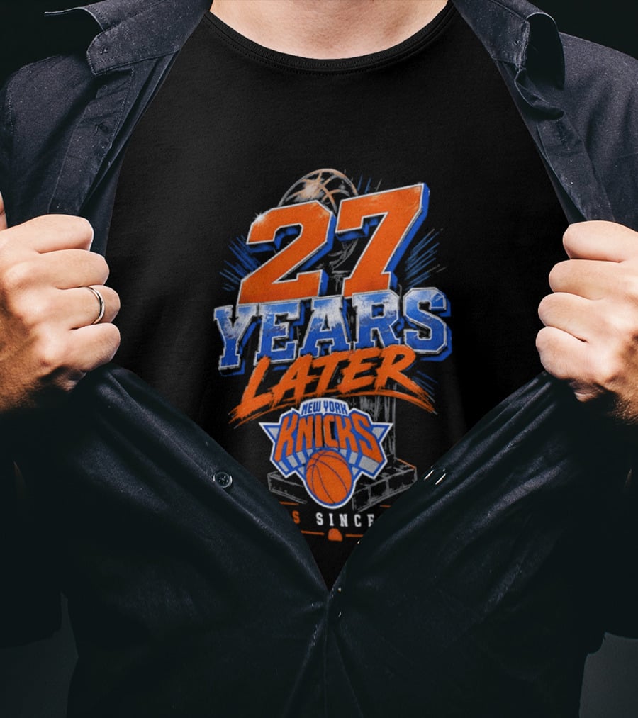 New York Knicks 27 Years Later Since 1999 NBA Basketball Anniversary T-Shirt