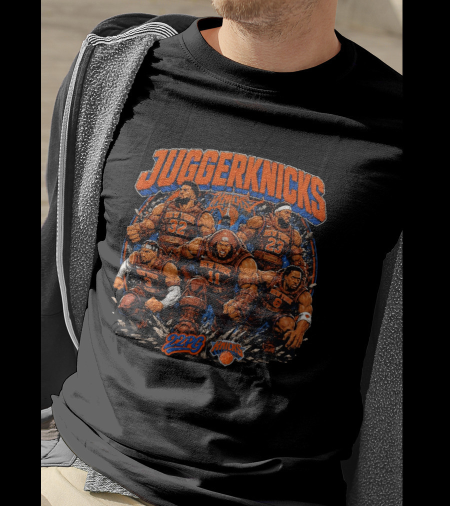 JuggerKnicks New York Knicks 2026 22PG Basketball Giants T-Shirt