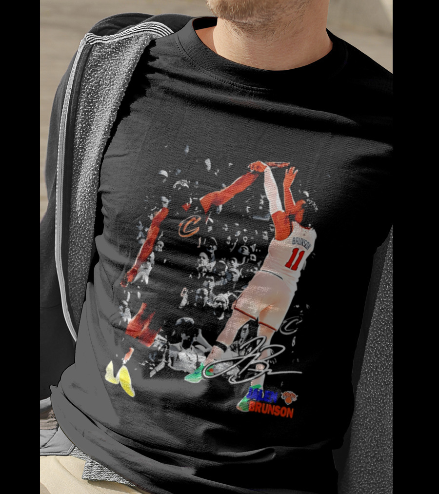 NY Knicks Jalen Brunson 11 Signature Legend Basketball Player T-Shirt