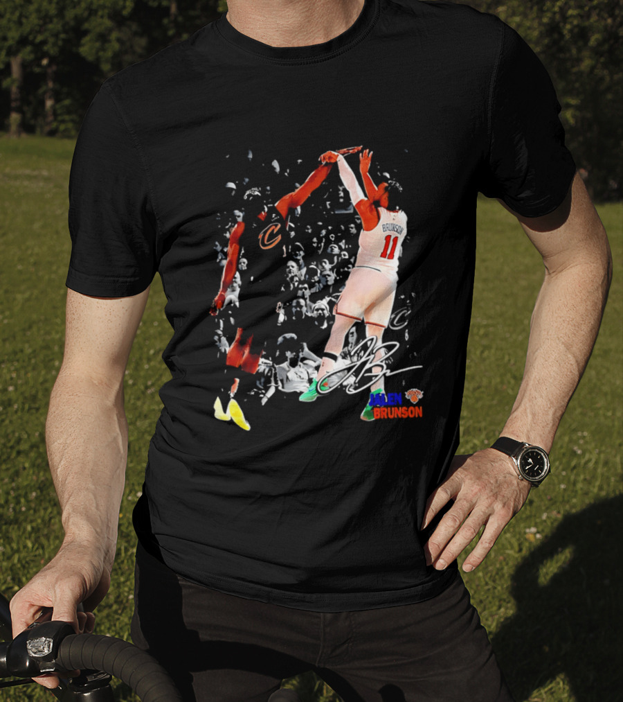 NY Knicks Jalen Brunson 11 Signature Legend Basketball Player T-Shirt