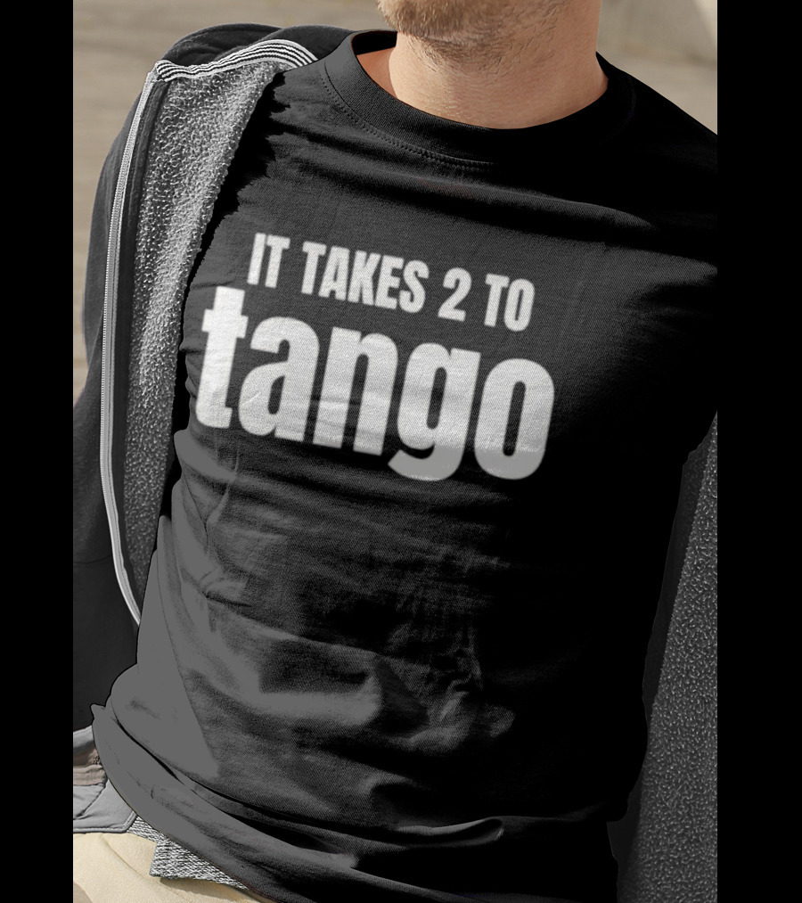 It Takes 2 To Tango Black T-Shirt