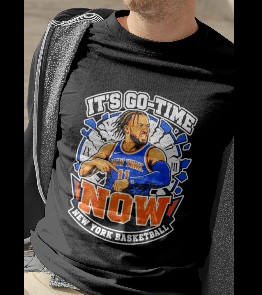 New York Basketball Jalen Brunson It's Go Time Now T-Shirt