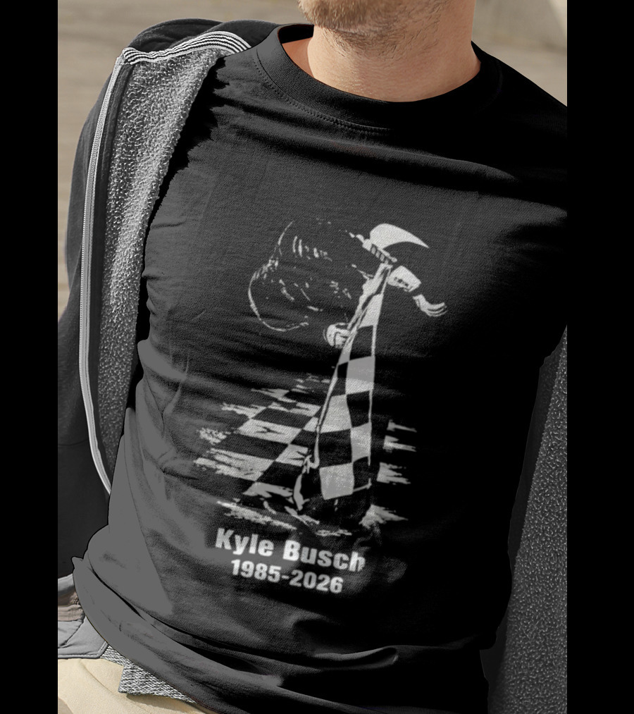Kyle Busch 1985 2026 Memorial Rowdy Legend T-Shirt