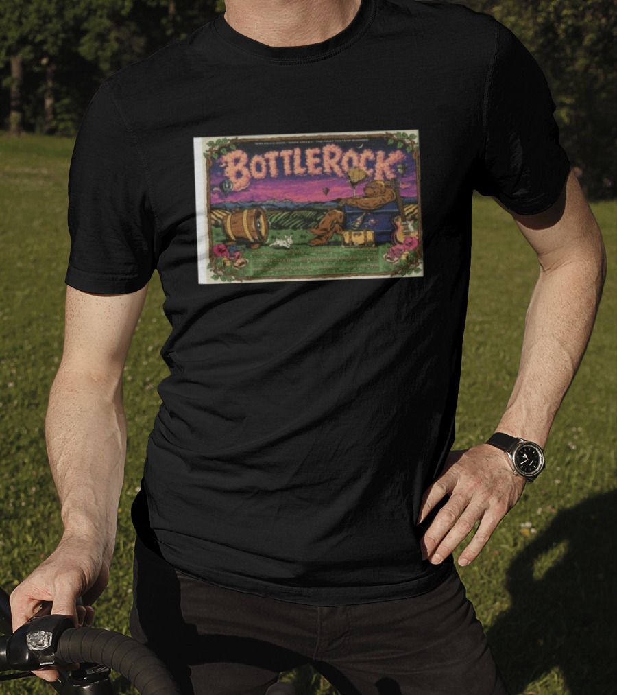 BottleRock Napa Valley Festival 2026 Grateful Dead Hot Air Balloons Fields T-Shirt