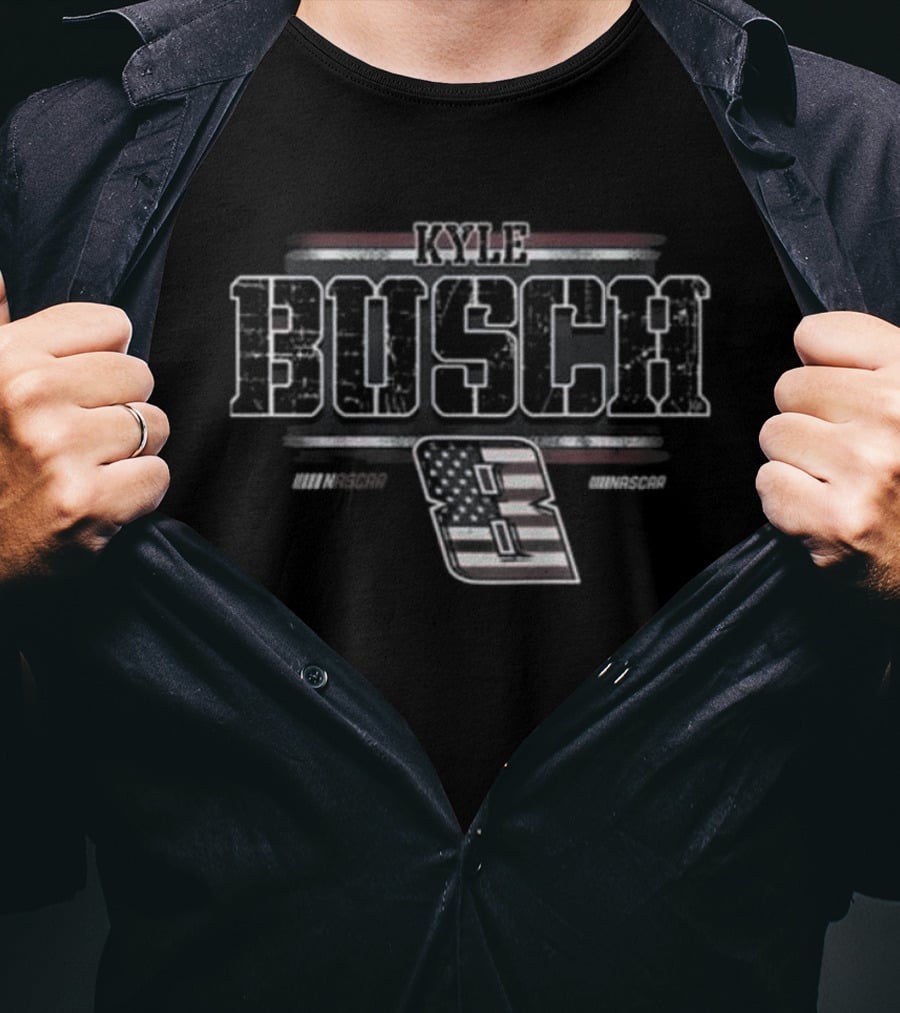 Kyle Busch 8 Racing Distressed T-Shirt