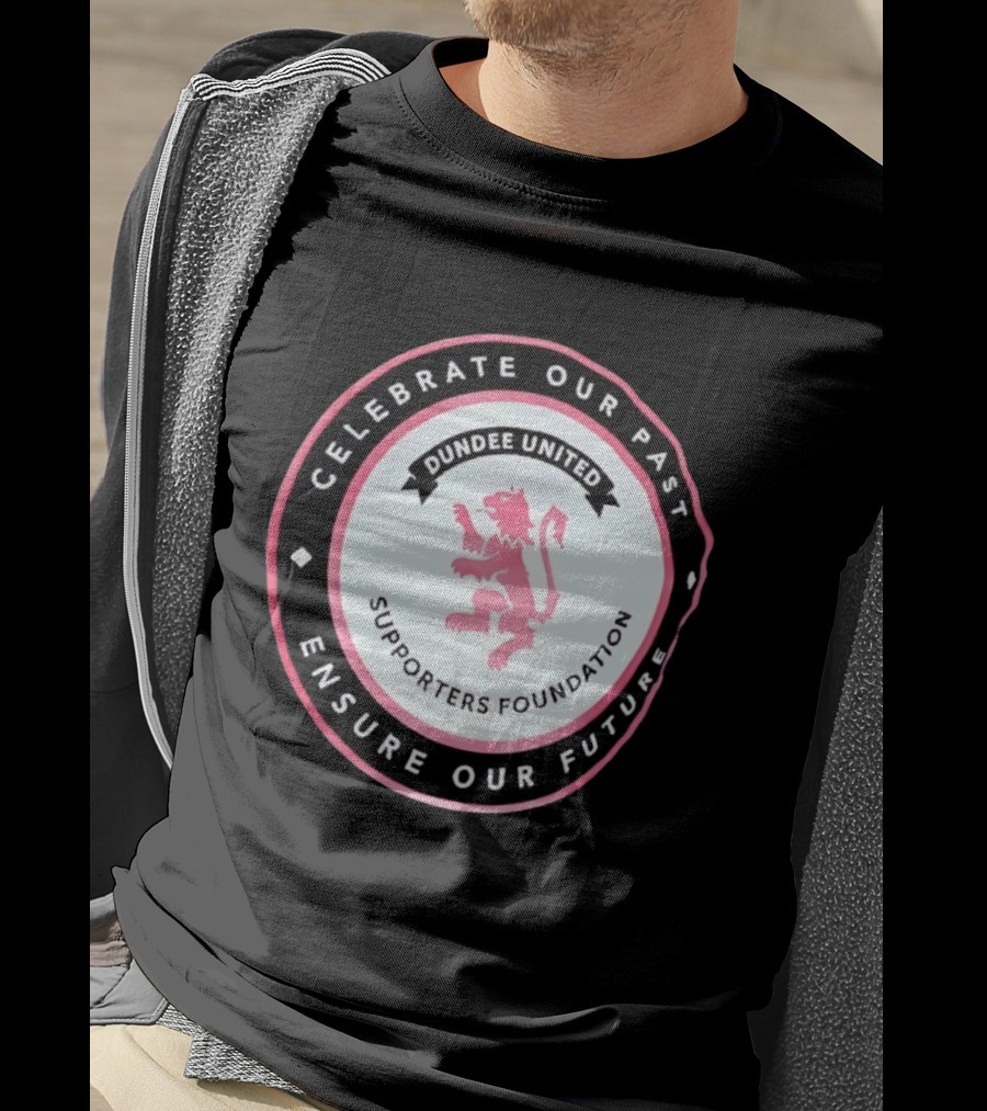 Dundee United Celebrate Our Past Ensure Our Future Supporters Foundation Lion Crest T-Shirt