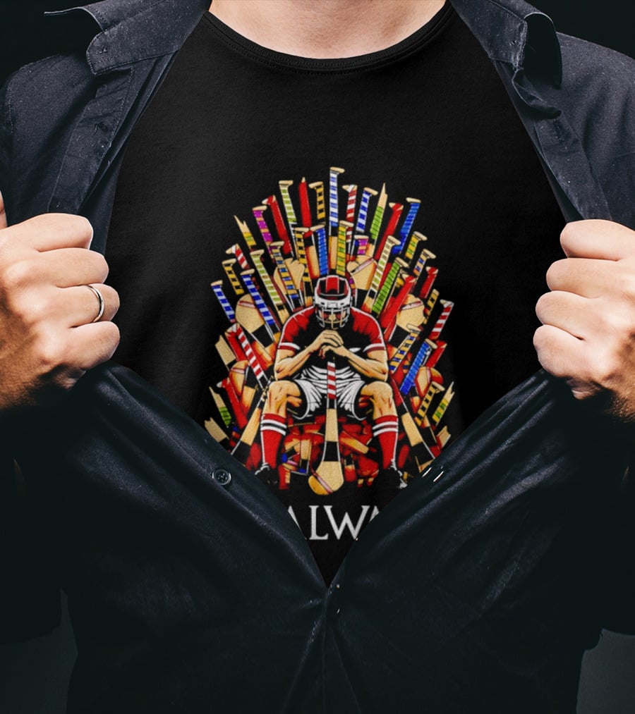 Offaly Galway Player Throne Of Hurleys T-Shirt