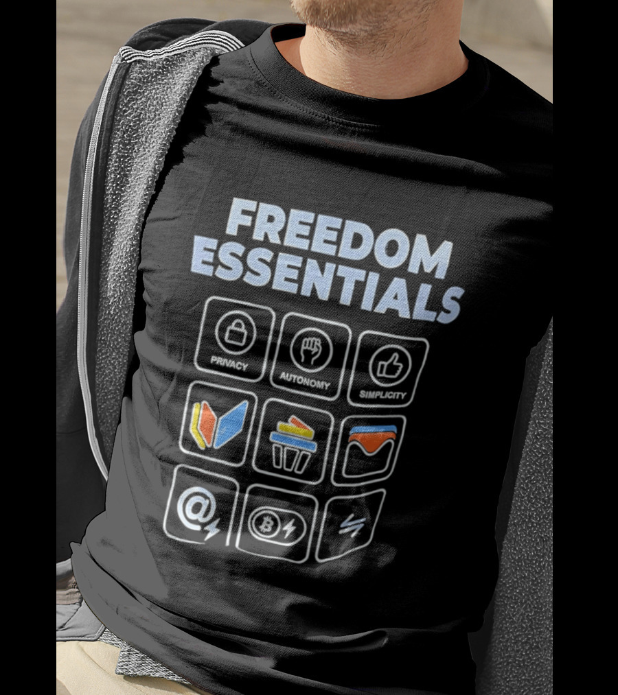 Freedom Essentials Privacy Autonomy Simplicity T-Shirt