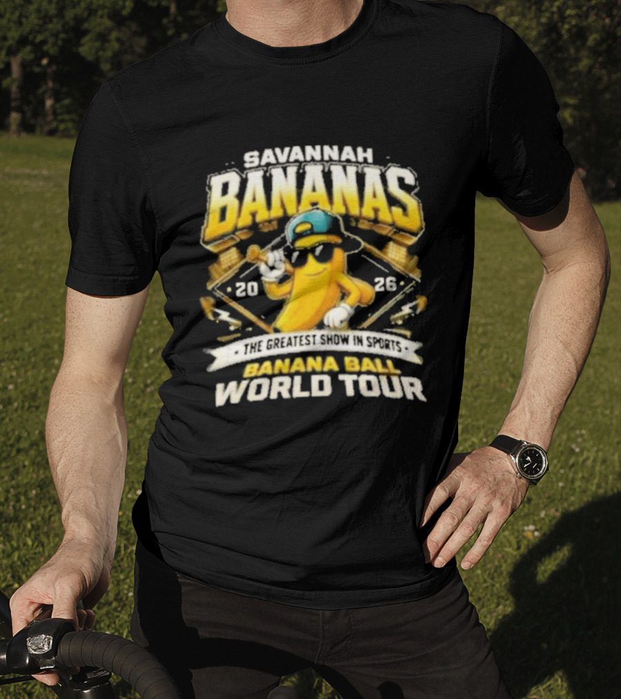 Savannah Bananas Banana Ball World Tour 2026 Baseball Event T-Shirt
