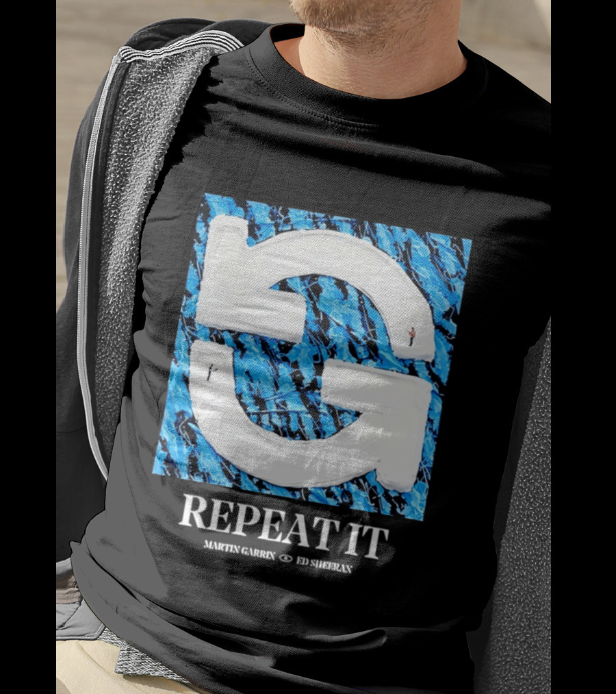 Martin Garrix Ed Sheeran Repeat It Blue Creative Collaboration T-Shirt
