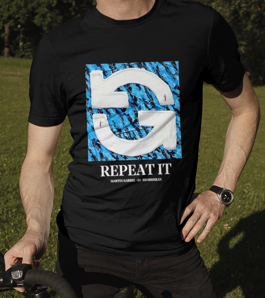 Martin Garrix Ed Sheeran Repeat It Blue Creative Collaboration T-Shirt