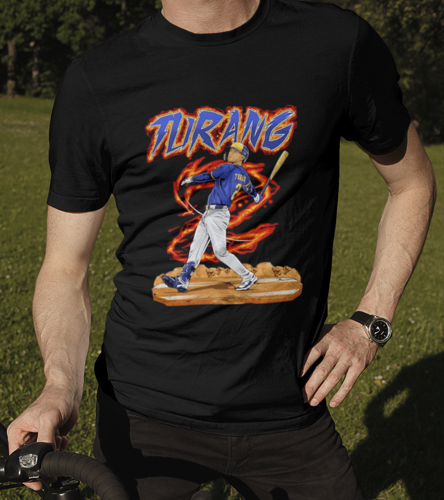 Milwaukee Brewers Brice Turang Number 2 Planet Brewers T-Shirt