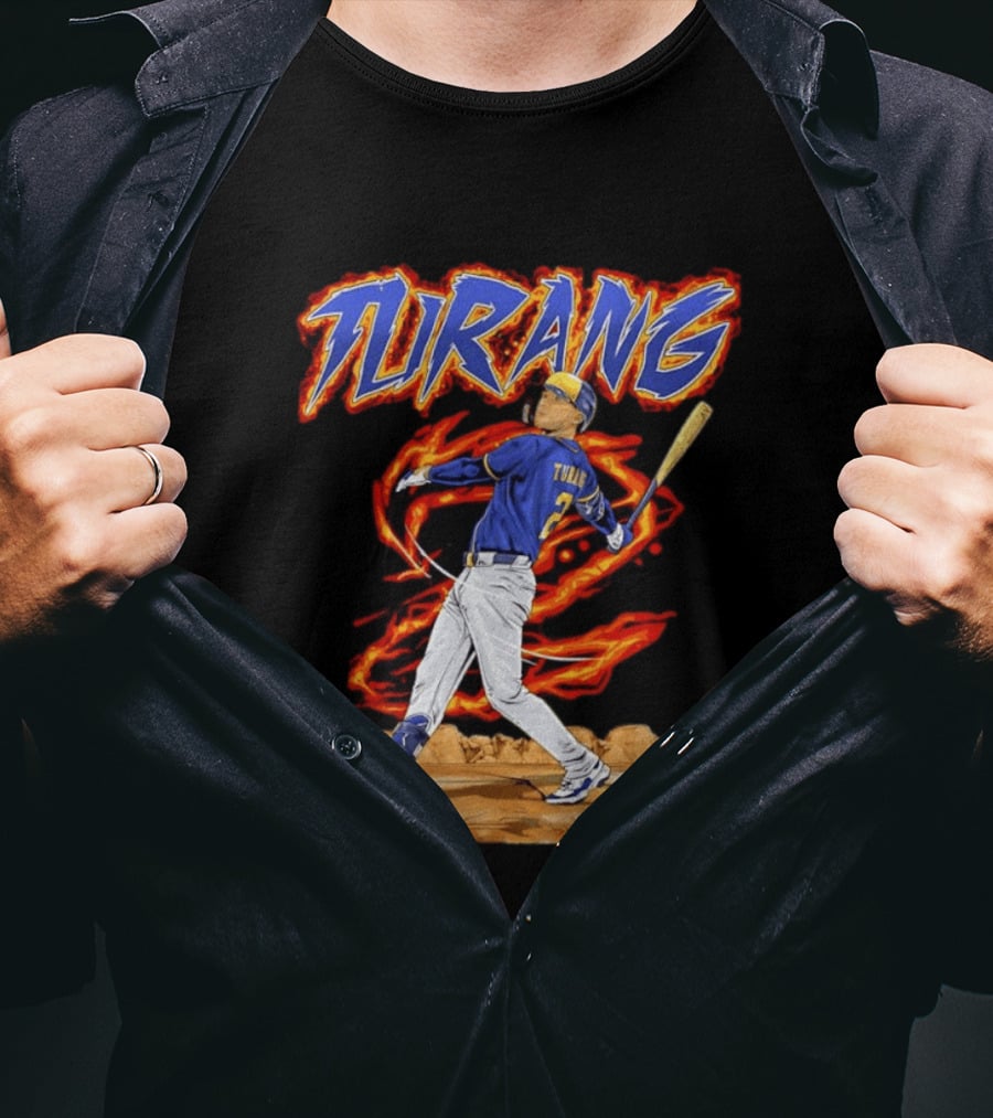 Milwaukee Brewers Brice Turang Number 2 Planet Brewers T-Shirt