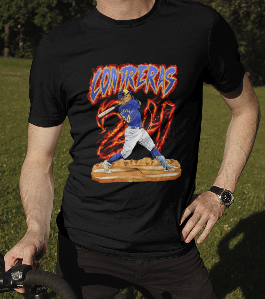 CONTRERAS Milwaukee Brewers Baseball 24 T-Shirt